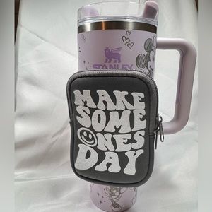 Custom Tumbler Pouch Personalized Water Bottle Bag accessory wallet